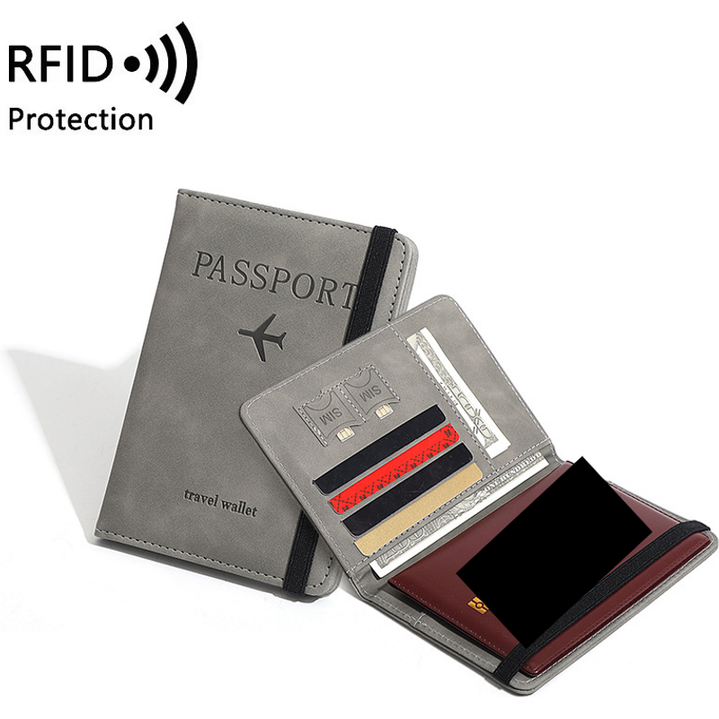Anti theft Passport Bag RFID Anti magnetic Multi function ID Bag Simple Card Bag Cross border Ticket Clip