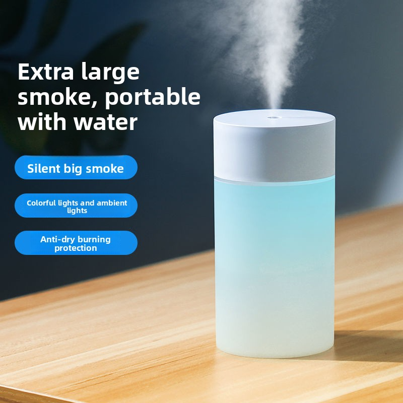 Humidificateur et diffuseur d'arômes USB – Design compact 500 ml, brume réglable, arrêt automatique, LED 7 couleurs, fonctionnement silencieux pour la maison, le bureau et les voyages