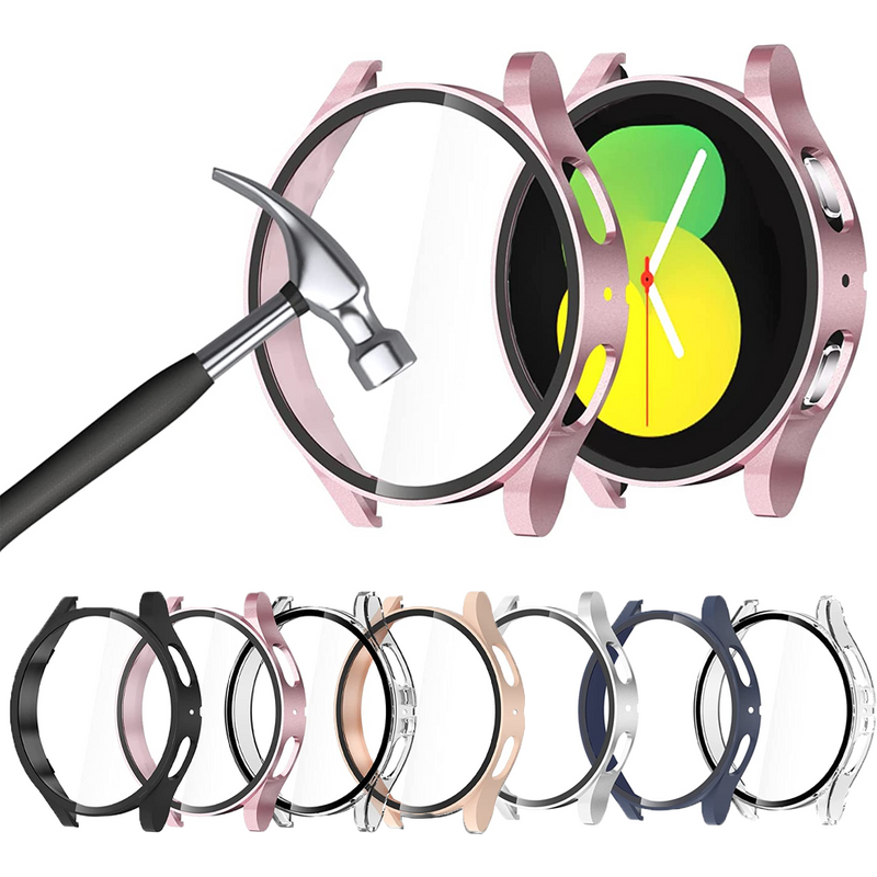 Cover for Samsung Galaxy Watch 5 pro case 45mm 4 40mm 44mm accessories PC Bumper Screen Protector Glass Galaxy watch 5 case