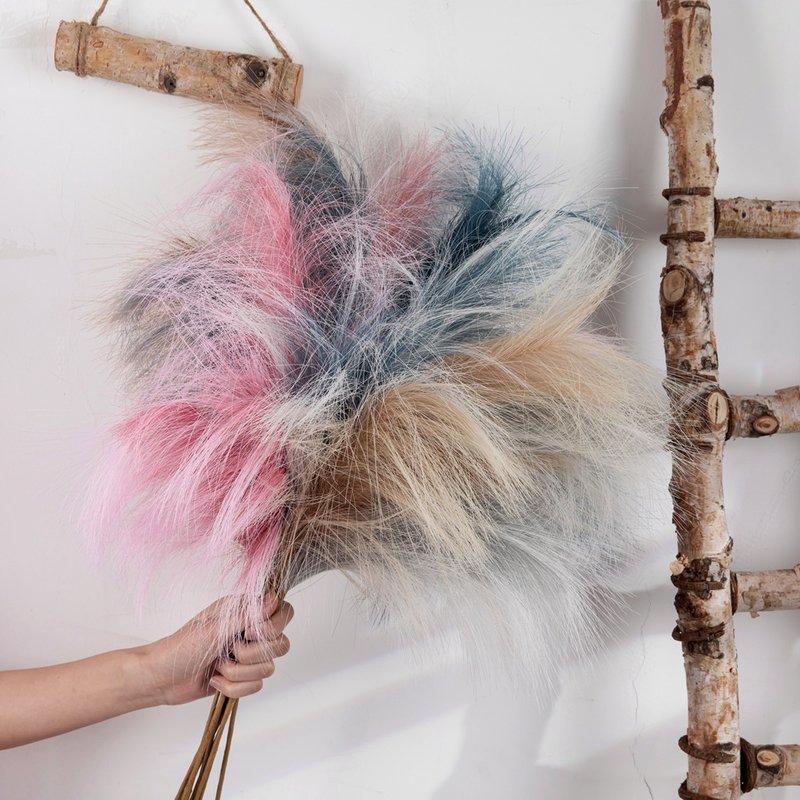 Crafts Reed Pampas Artificial Flower Manufacturer Fake Flowers and Green Plants Wholesale Wedding Decoration INS Style MW85001