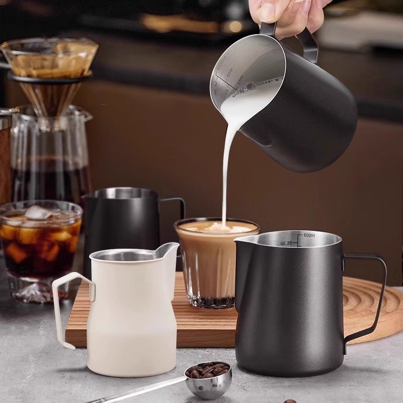 Coffee Spout Cup Latte Art 304 Stainless Steel Professional Milk Frothing Pitcher Tool