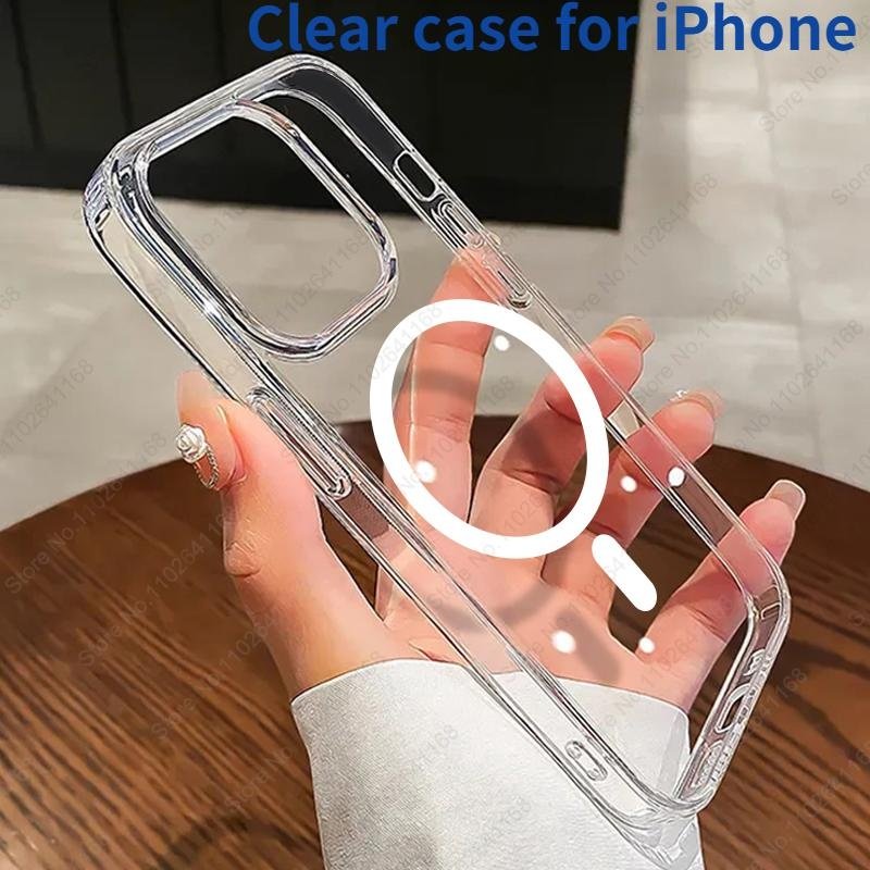 Cover For Case iPhone 15 11 12 13 14 Pro Max Mini Clear Acrylic Cases