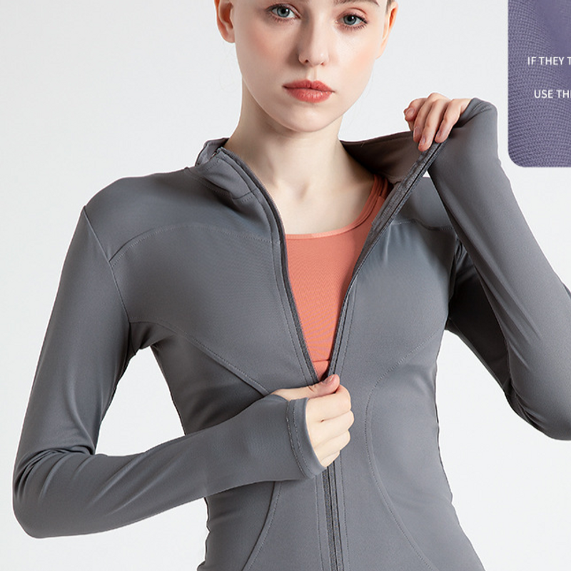 Women's Clothing Long Sleeved Tight Yoga Clothes For Outdoor Wear Slimming And Fitness Running Yoga Sports Jacket
