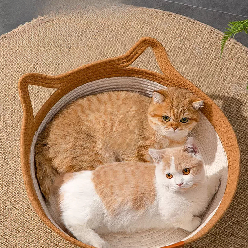 Nest Four Seasons Universal Handmade Vine Sleeping Mat Cat Scratching Board Production Summer Removable Washable Straw