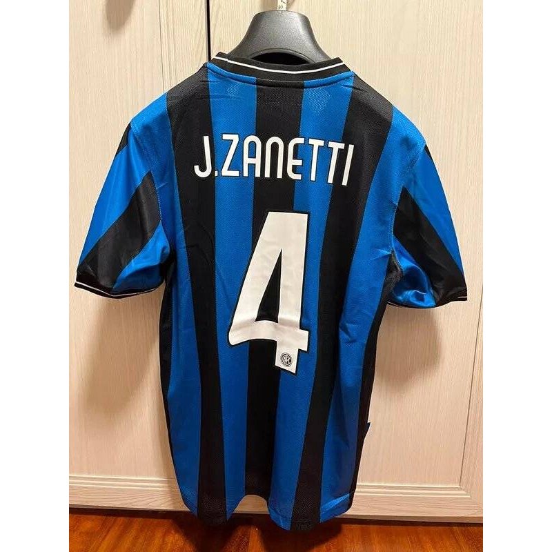 Retro Adult Inter-Milan Zanntti 4# Shirt Champions League Final 2010 Soccer Jersey - all size