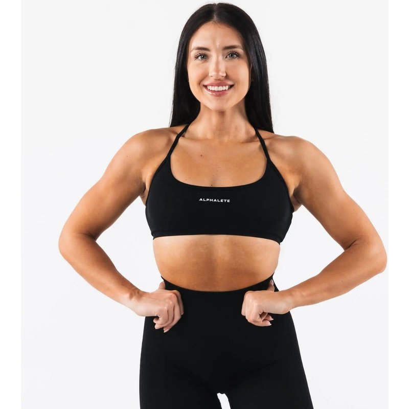 Alphaete Women's Bra Tank Top Quick Drying Breathable Sports Bra Fitness Vest For Gym Workout Running