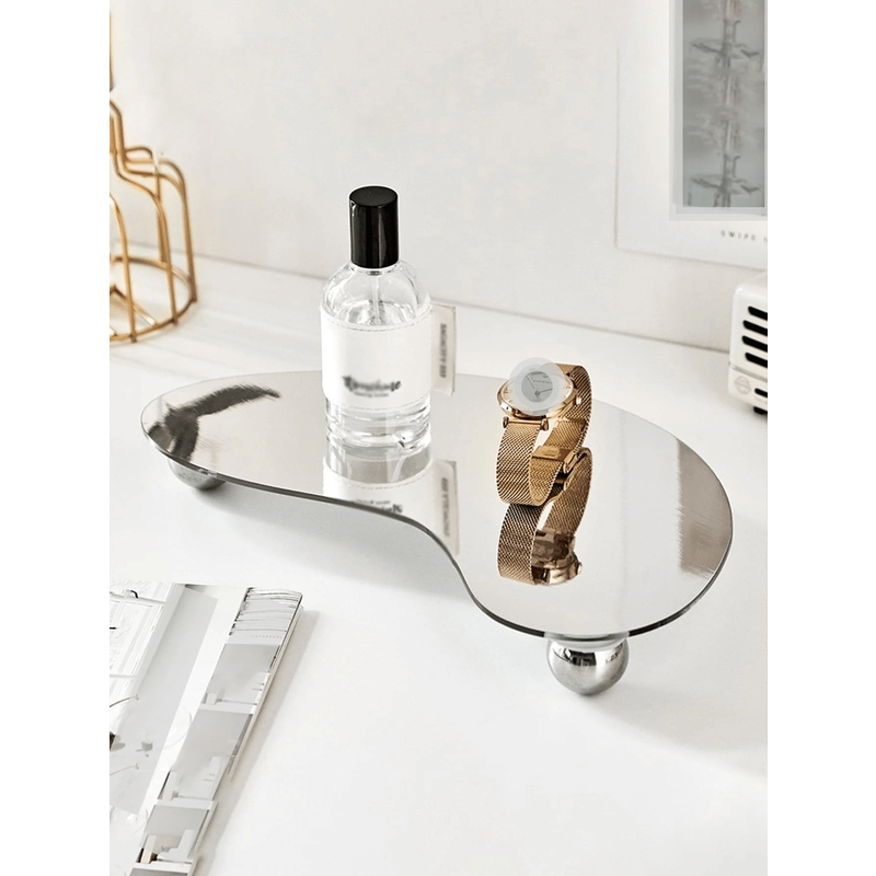 1 Mirror Jewelry Tray For Perfume. Jewelry, Watches, And Other Home Decor Ornaments
