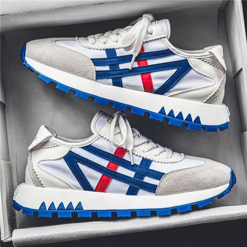 New trendy thick-soled men's breathable sneakers lightweight non-slip casual sports shoes