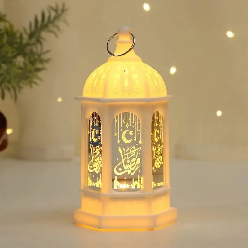 EID Mubarak Ornaments Gold Moon Castle Table Decor Supplies Gurbang Muslim Ramadan Decoration For Home Eid Al Adha Gifts