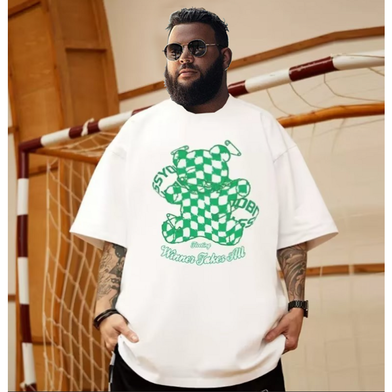 Plus Size Oversized T-Shirt - National Trend Graphic Tee | Couple Matching Streetwear