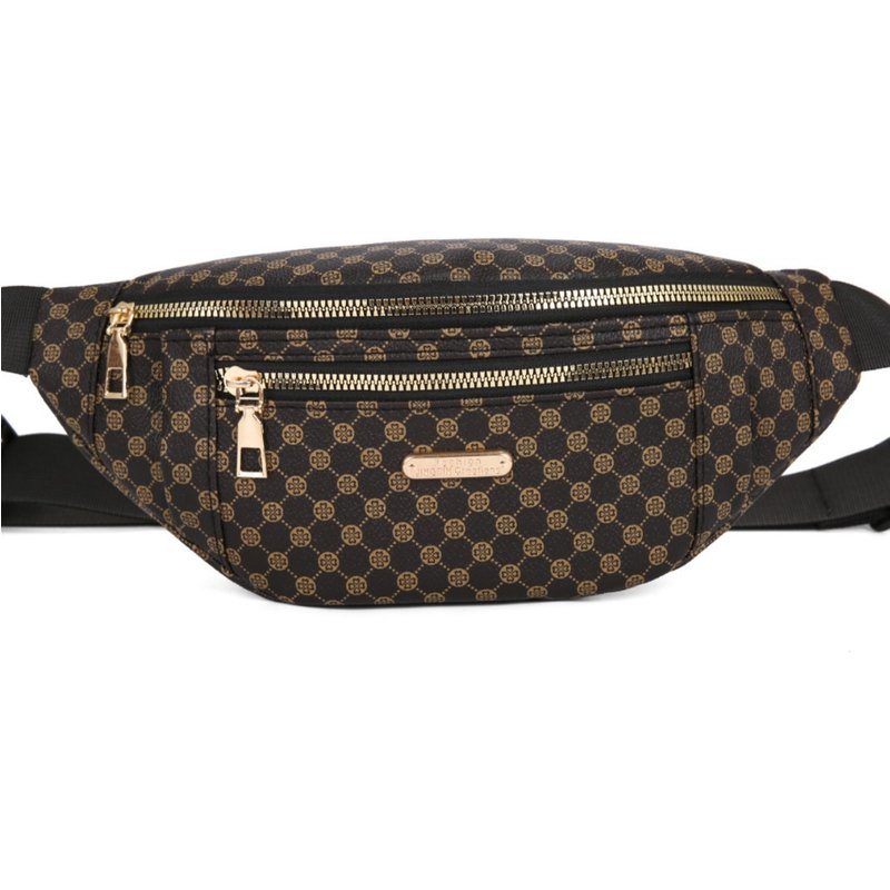 Fanny Pack Fashion Brand Printed Women's Breast Bag Outdoor Sports Single Shoulder Crossbody Bag Multi-functional Women's Bag