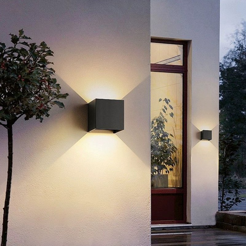 12W Outdoor Waterproof Lamps Adjustable Angle Of Light Lights Wall Sconce For Garden Porch Terrace Balcony Lighting Wall Lamp