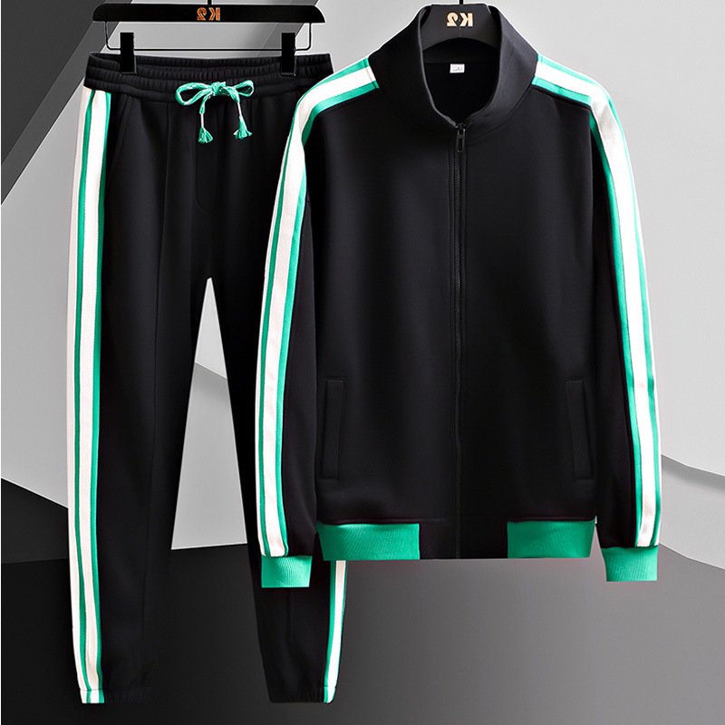 New Fashion Casual Sports Set Handsome Men's Sports Basketball Hoodie And Pants Two Piece Set