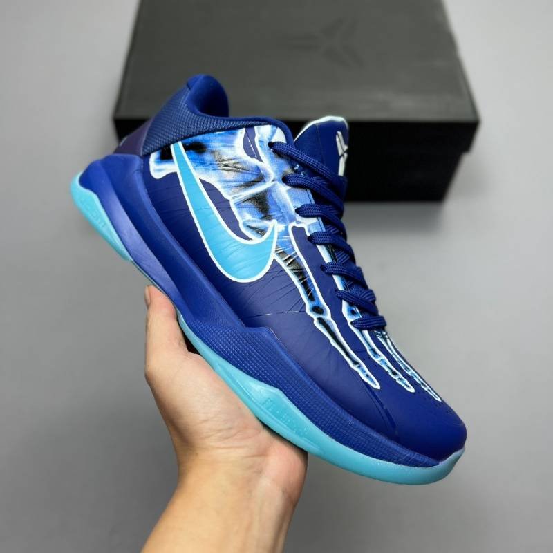 Nike Zoom Kobe Is A Stylish, Versatile, Shock-absorbing, Non-slip, Durable, Breathable Blue X-ray Low-top Basketball Shoe For Men And Women