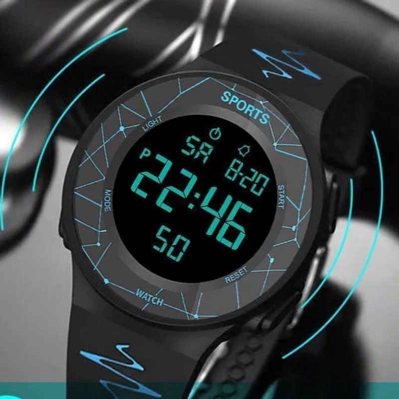 Kids' Fashion Watches Children's Electronic Watches Boys And Girls Simple Junior High School Student Alarm Clock Luminous Electronic Watch