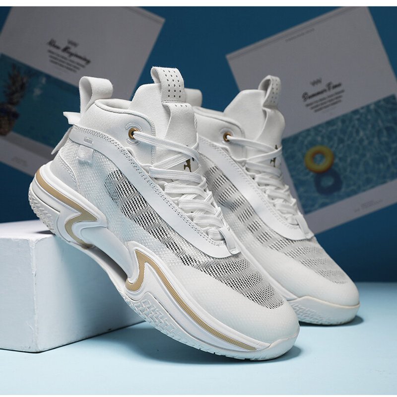 Summer new high-quality mesh breathable basketball shoes men's outdoor non-slip leisure sneakers