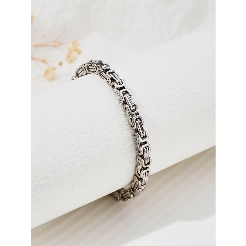 Men's high-grade titanium steel imperial chain overbearing men's keel shape chain does not fade men's bracelet
