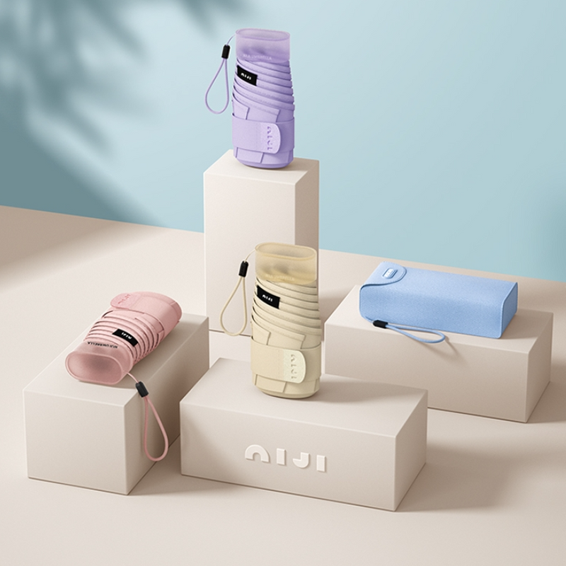 Sun Umbrella UV-proof Women's Dual-use Sun Umbrella Folding Small Portable Mini