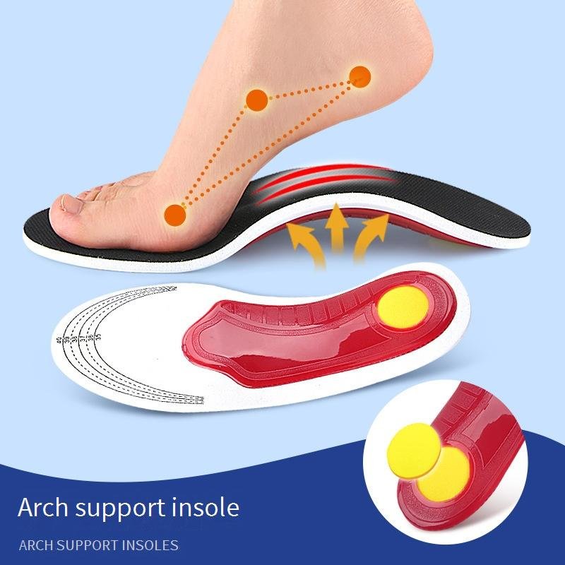 Breathable & Shock-Absorbing Orthotic Insoles For Men & Women – Arch Support, Lightweight & Durable, Universal Fit For All Shoes (Black Mesh)