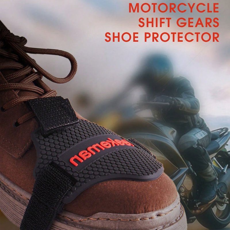 1pc Motorcycle Gear Shift Pad Boot Cover - Black Rubber Motorcycle Shoe Protector - Motorcycle Clutch Cover - Shoe Boot Cover Protective Gear