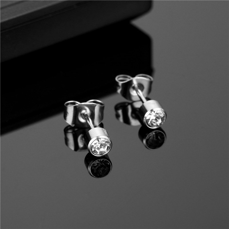 Shiny Rhinestone stud earrings for Women Men Unisex Alloy Simple Fashion Party Earring Jewelry