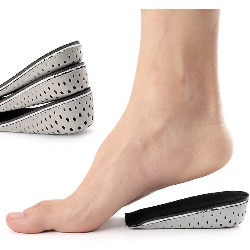 Unisex Height Increase Insoles – 2/3/4cm EVA Cushion Half Inserts For Sneakers & Dress Shoes