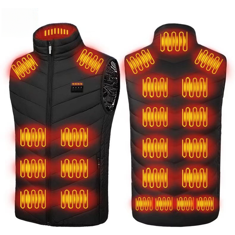 23 Large 17 Zone Fashion Winter Warmth Electric Heating Vest