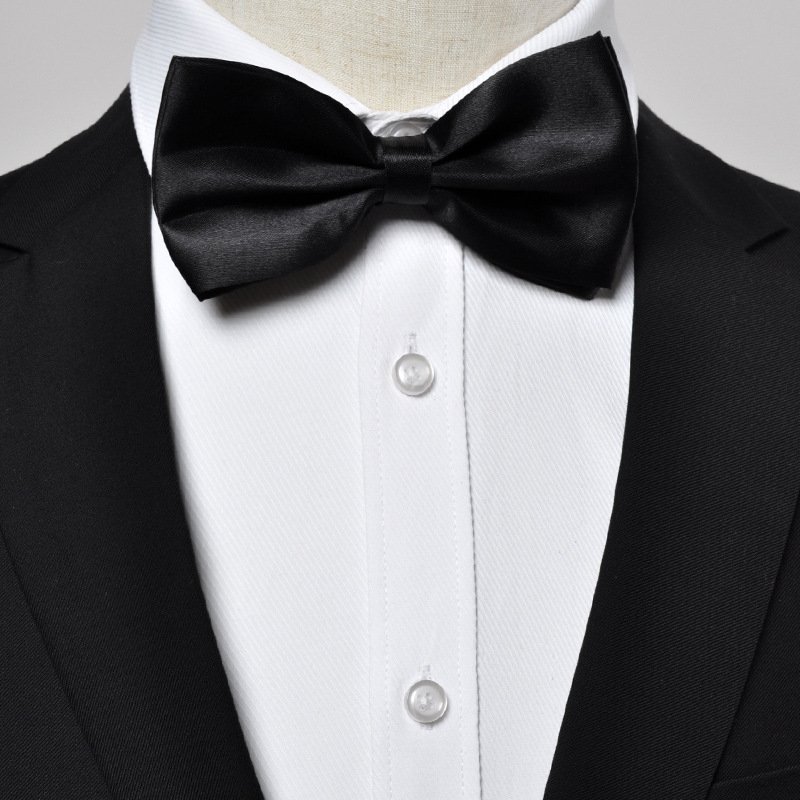 Unisex Men's Best Man Groom Color Bow Tie Men's Wedding Wedding Dress Shirt Bow Red Black Bow Tie