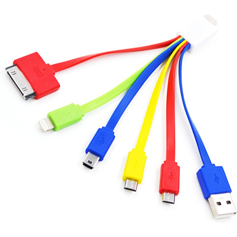 Multi in one drag multi 4-5-6 gift with adjustable USB charging cable suitable for Android Apple TypeC
