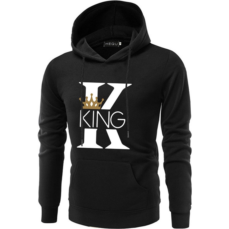 Man's clothing Couple hoodie loose casual hoodie print couple dress