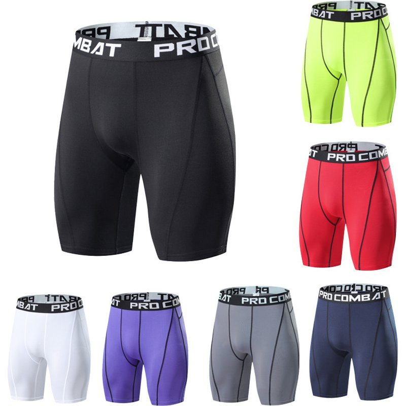 Men's tight shorts high elastic training pants quick dry basketball fitness pants running track and field sports American shorts