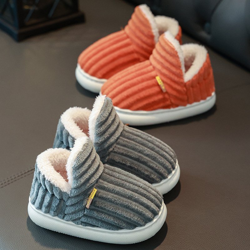 Mother & Kids Winter Cozy Winter Slippers For Kids - Soft Fleece-Lined Indoor Shoes With Non-Slip Sole For Boys & Girls (Multiple Colors & Sizes)