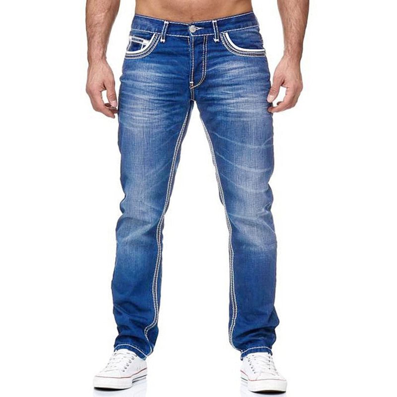 Men's Slim Double Thread Jeans Tricolor Jeans