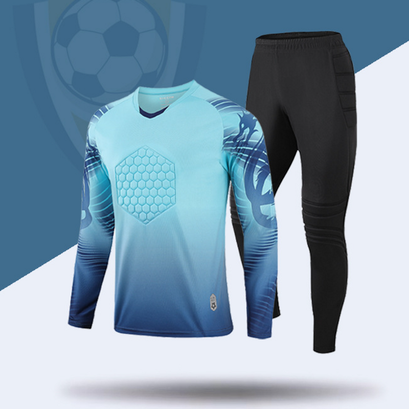 Man's clothing Soccer goalkeepers long pants suit long sleeve thick sponge protective door will wear gantry suit