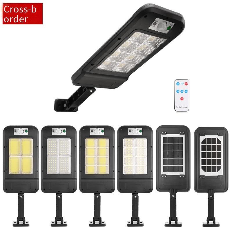 Solar Powered Motion Sensor LED Outdoor Lights, Waterproof IP65, Remote Control, 160 COB/128 LED, Garden Pathway Lighting