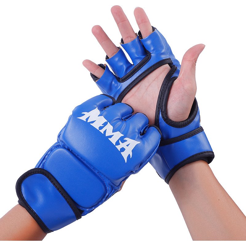 Half finger boxing gloves, adult children's Sanda fighting UFC gloves, Muay Thai fighting training MMA boxing gloves