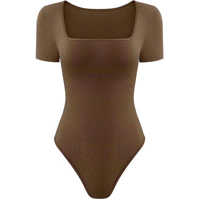 Women's clothing Seamless One-piece Yoga Wear Casual Sports Jumpsuit Threaded Waist Elastic Shapewear Bodysuit