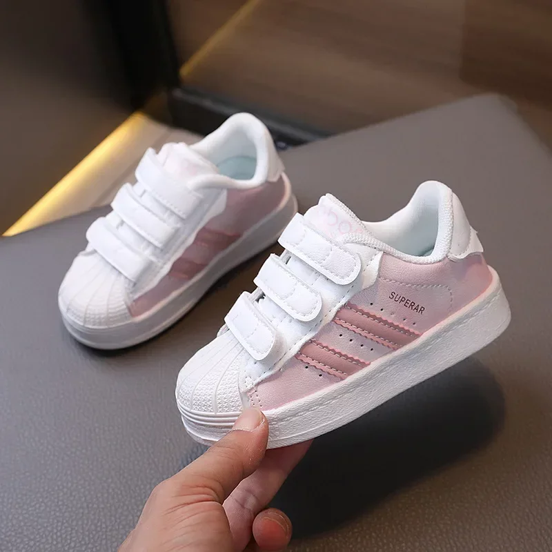 Children's Autumn New Sneakers Baby Students Non-slip Running Sports Casual Small White Shs Kid's Soft Sole Walking