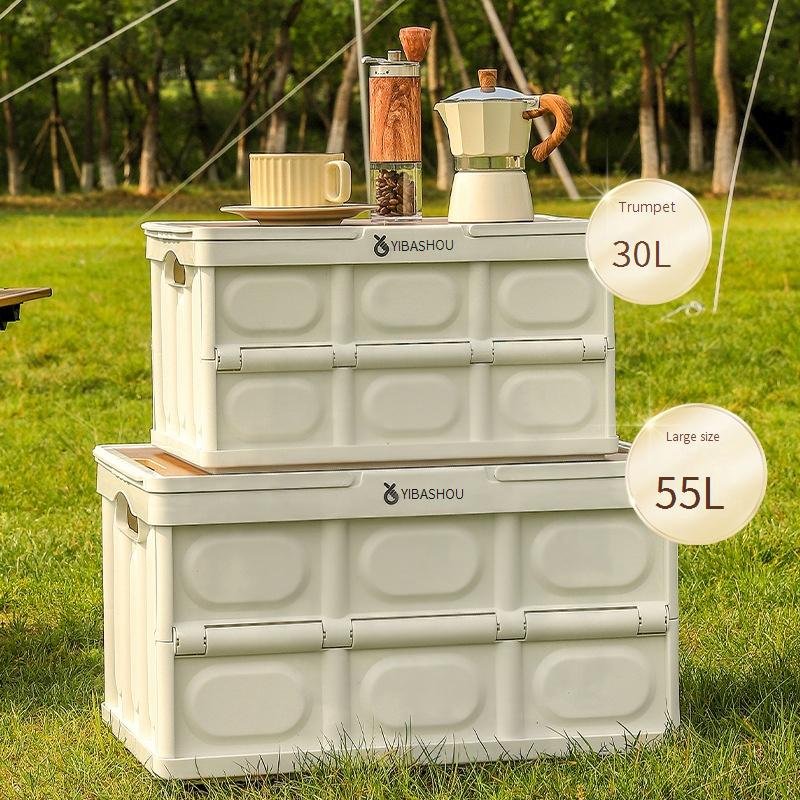 Outdoor Storage Box Car Trunk Storage Box Car Folding Thickened Storage Box Plastic Toy Storage Box