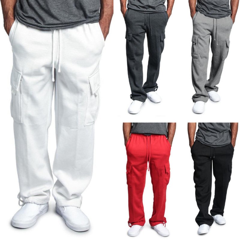 Men's Clothing new men's multi pocket work pants design niche loose casual trousers