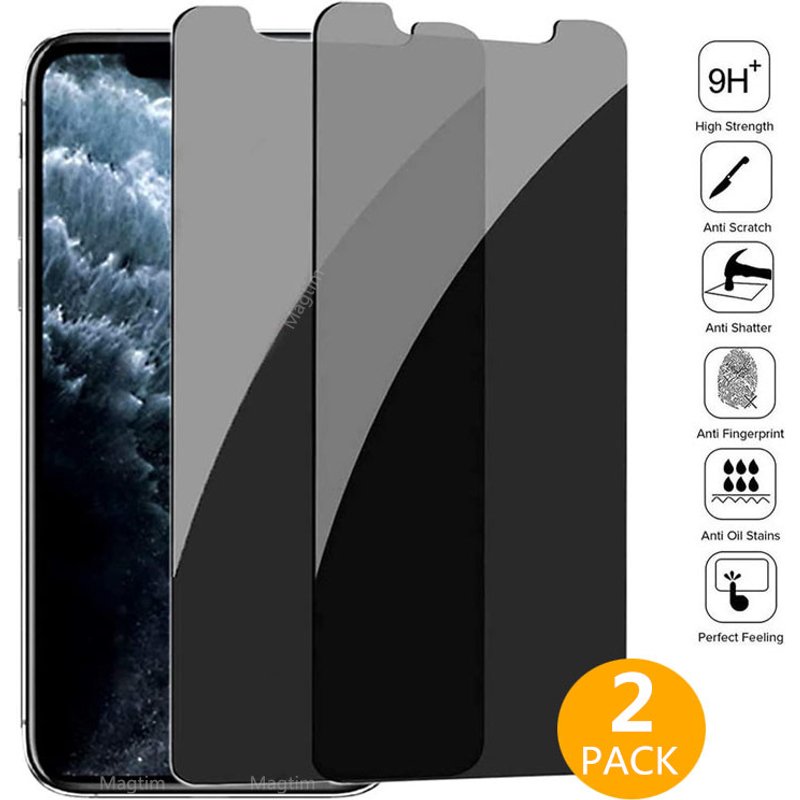 1-2Pcs Private Tempered Glass For IPhone 13 12 11 Pro Max 12Mini XS XR SE2020 Anti-Spy Screen Protectors For IPhone 8 7 6 Plus