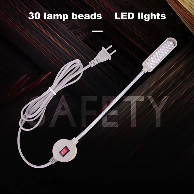 30 LED Lamps Sewing Machines Accessories For Garage Work Indoor Super Light Bright Room Clothing Multifunctional Flexible Lathe