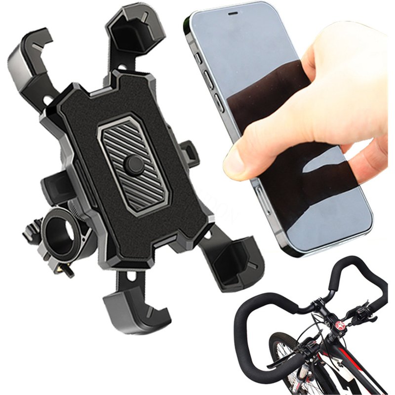 Bicycle mobile phone bracket is easy to open. Mobile bicycle mobile phone bracket supports Samsung iPhone Xiaomi bracket