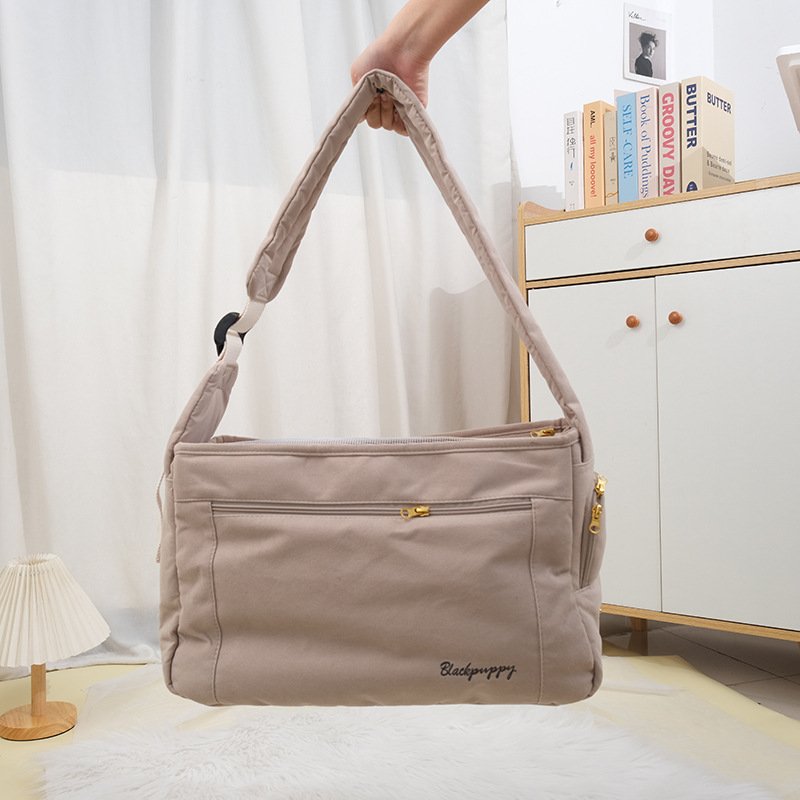 New Large Capacity Lotus Leaf Forest Small Dog Surface Crossbody Bag Puppy Soft And Comfortable Pet Backpack Wholesale