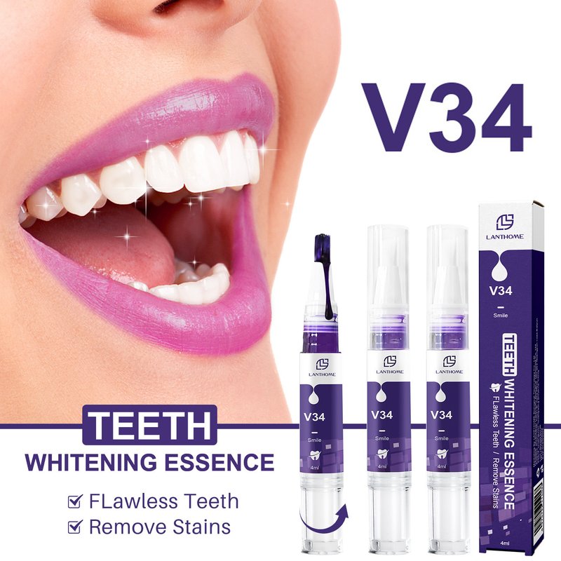 2023 New teeth beauty pen for men and women teeth removal yellow teeth to yellow black teeth cleaning pen purple teeth pen gel