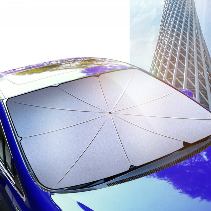 Car sunshade front windshield car sunscreen heat insulation sunshade titanium silver window sunshade summer