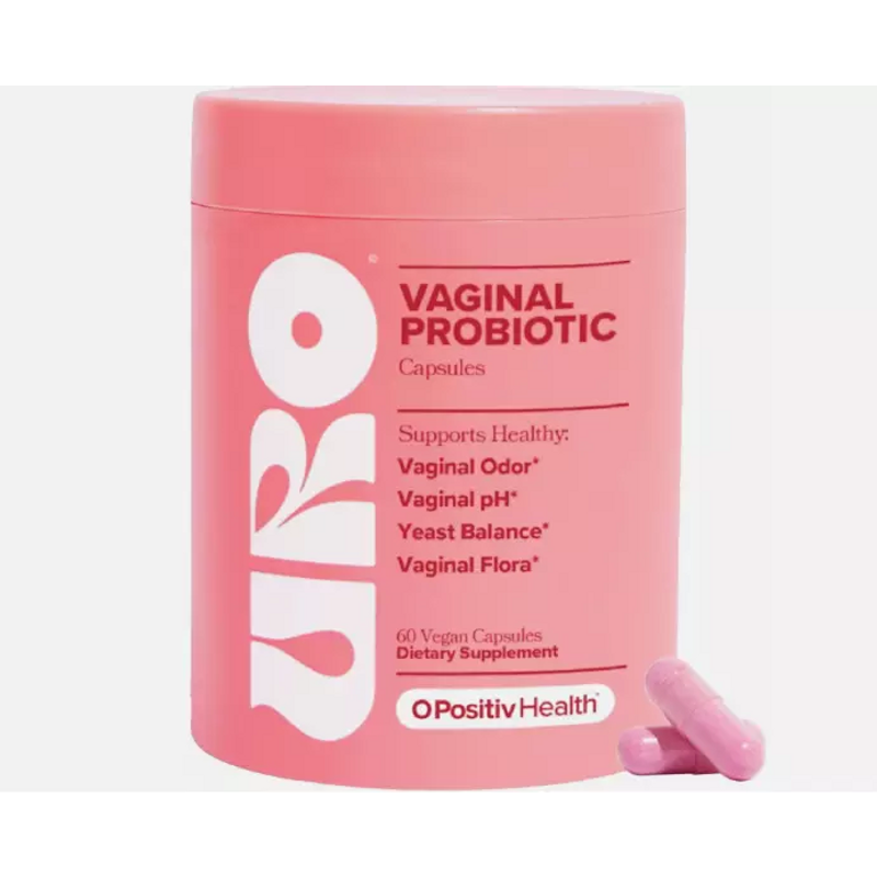 URO O Positiv Vaginal Probiotics 60 COUNT Women PH Balance With Prebiotics