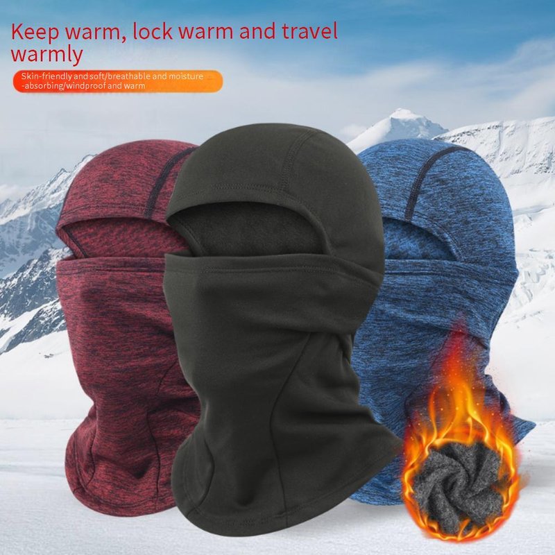 Winter Fleece Balaclava Face Mask - Windproof Thermal Head Cover For Skiing, Cycling, Outdoor Sports (Unisex, One Size Fits Most)