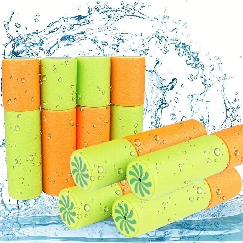 Household Water Gun Eva Foam Water Blaster Single Tube Pull & Spray Mini Water Gun For Summer Beach Fun Safe Splash Battle Toy For Kids