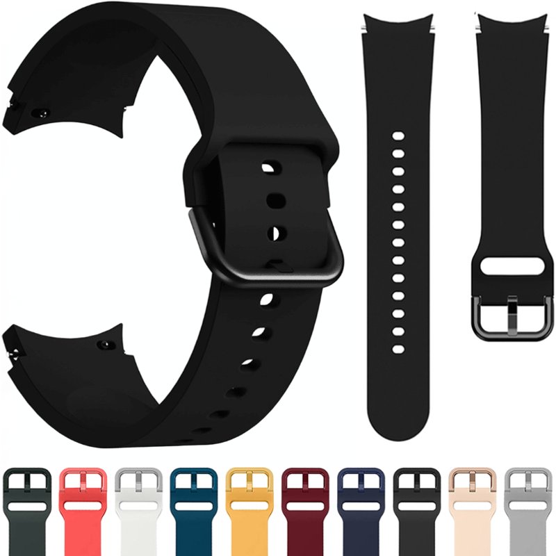 Silicone strap For Samsung Galaxy watch 4 5 Pro 40mm 44mm 45mm Original convex interface wristband For Watch 4 Classic 42/46mm